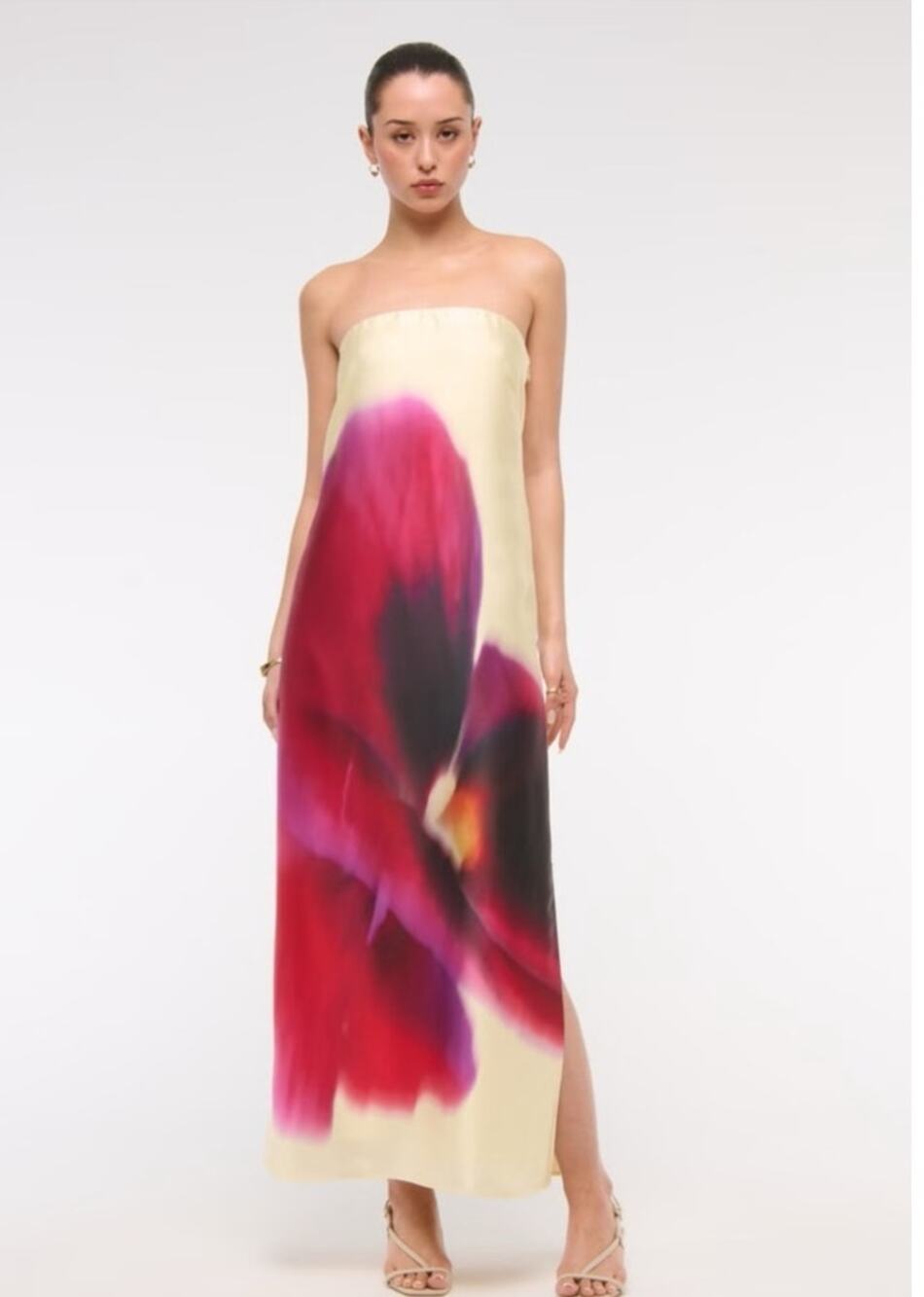 Abercrombie & Fitch Julia Strapless Slip Maxi Dress